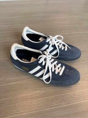 adidas Navy & White Classic Low-Profile Sneakers
